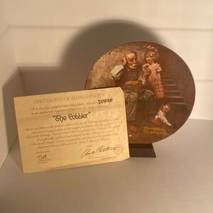 Norman Rockwell “The Cobbler” Collector Plate